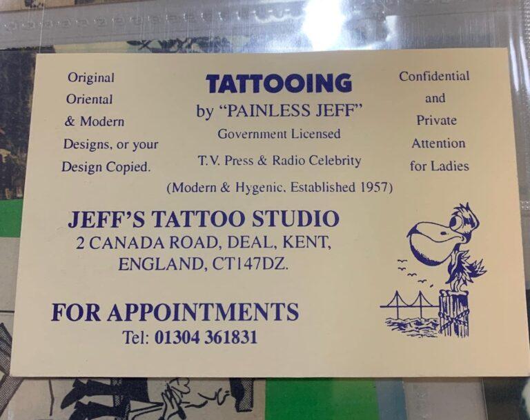 Painless Jeff Baker Tattoo Artist - Tattoo Memorabilia