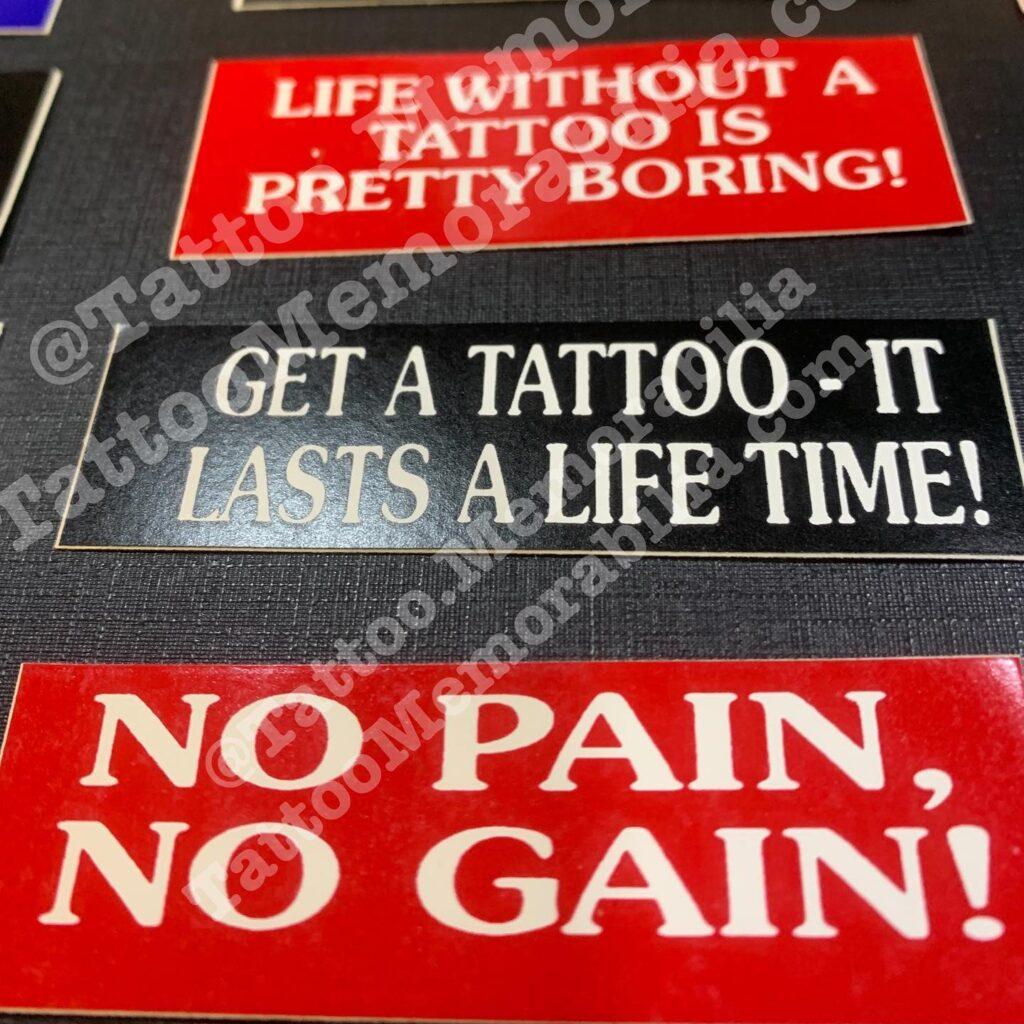 Vintage Tattoo Stickers Tattoo Memorabilia