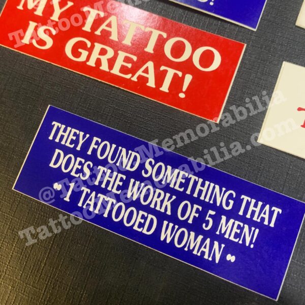 tattooed working woman