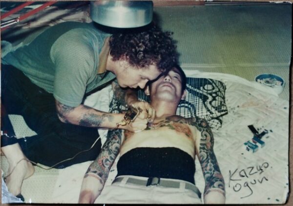 1978 Tattoo Artists Ed Hardy & Kazuo Oguri in Gifu City