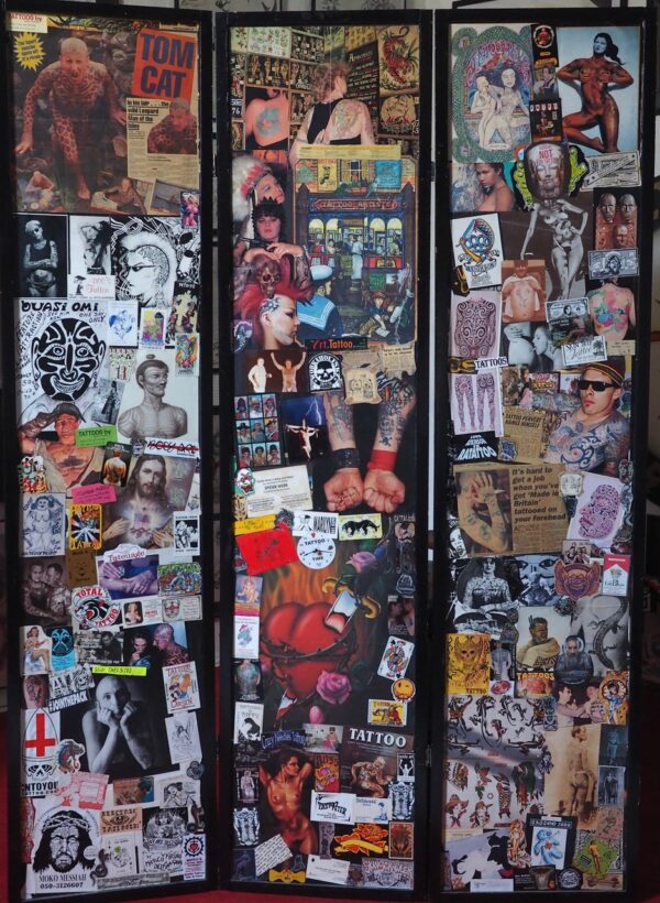Vintage Tattoo Panel Collage #2 by Chris Wroblewski
