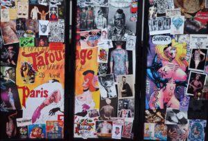 Vintage Tattoo Panel Collage #2 by Chris Wroblewski