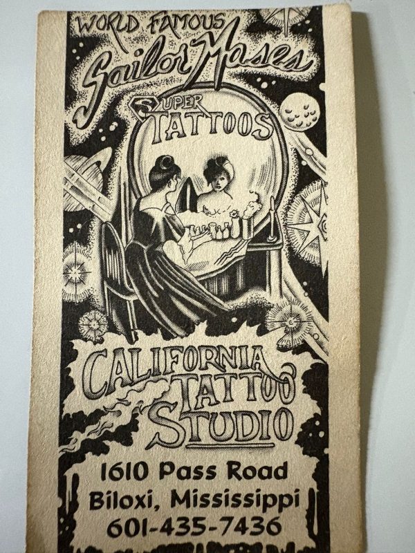 Tattoo Artist Sailor Moses Vintage Tattoo Studio Business Card