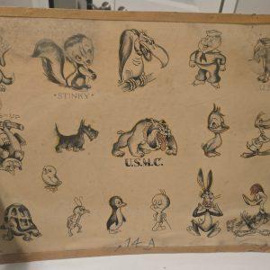 Vintage Tattoo Flash Sheet 14A