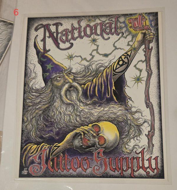 National Tattoo Supply Poster by Tattoo Artist Jack Rudy