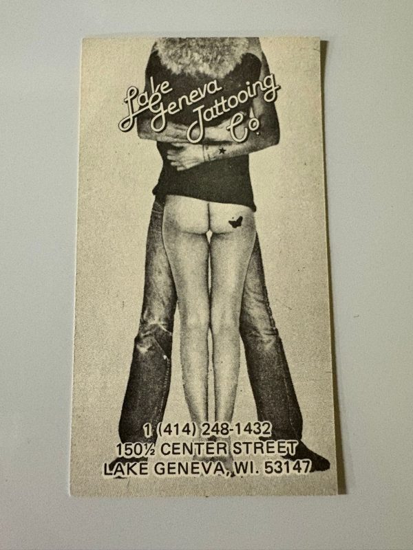 Lake Geneva Vintage Tattoo Studio Business Card