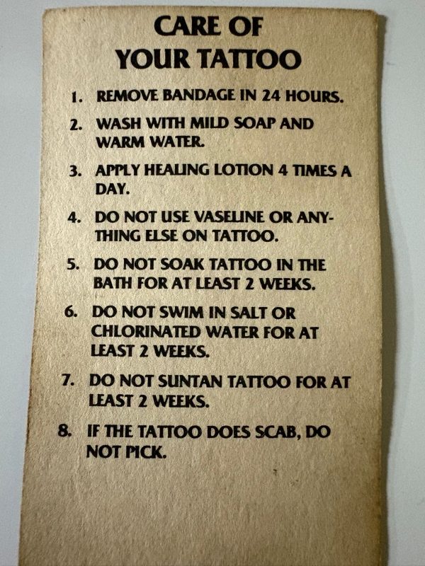Las Vegas Tattoo Co Tattoo artist Business Card