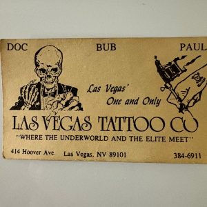 Las Vegas Tattoo Co Tattoo artist Business Card