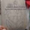 Antique Tattoo Design Acetate-Anchor and Banner