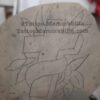 Antique Tattoo Design Acetate-Cross and flowers