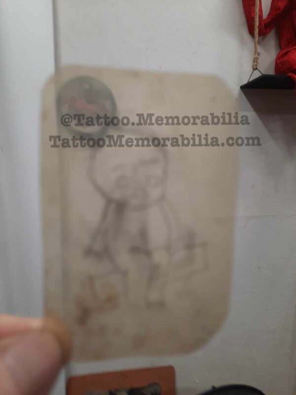 Antique Tattoo Flash Design Acetate