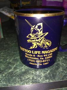 Tattoo Life Magazine Coffee Cup - Vintage 1980`s