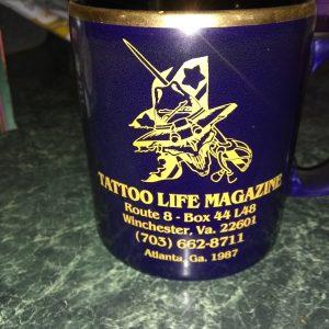 Tattoo Life Magazine Coffee Cup - Vintage 1980`s