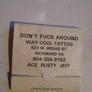 "Don`t Fuck Around"