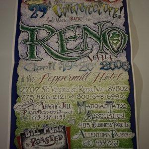 National Tattoo Association Jack Rudy Poster 2006 Very Good Condition
