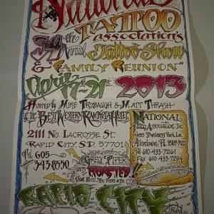 National Tattoo Association Jack Rudy Poster 2013