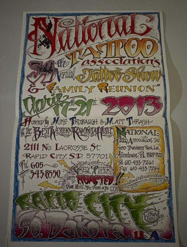 National Tattoo Association Jack Rudy Poster 2013