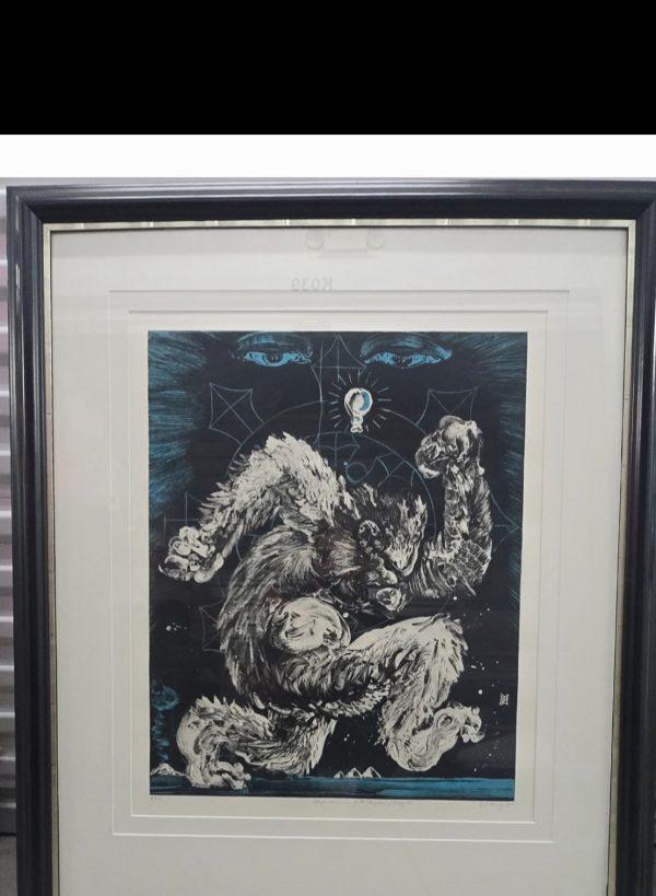 Stayin Alive 1995 A.P.5. Don Ed Hardy Lithograph