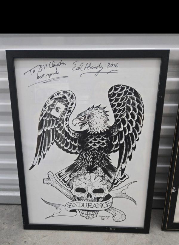 Ed Hardy to Bill Claydon 2005 Eagle & Skull Print