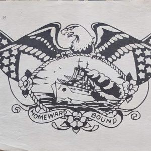 Vintage Production Tattoo Flash Battleship Tattoo Design