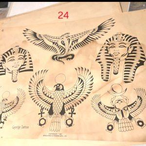 Vintage Spaulding Flash 1981 Aztec Tattoo Designs