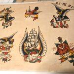 Cliff Raven Tattoo Artist Vintage Production Tattoo Flash Mixed Tattoo Designs