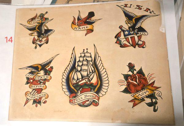 Cliff Raven Tattoo Artist Vintage Production Tattoo Flash Mixed Tattoo Designs