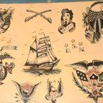 Cliff Raven Tattoo Artist Vintage Production Tattoo Flash Mixed Tattoo Designs