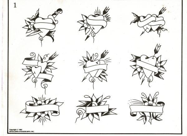 Vintage Tattoo Flash Tattoo Designs-Spaulding & Rogers #1