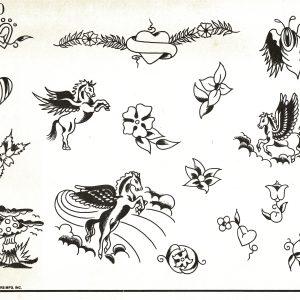 Vintage Tattoo Flash Tattoo Designs-Spaulding & Rogers #700