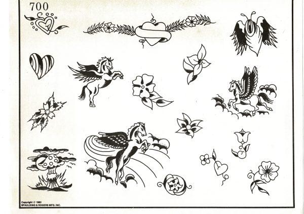 Vintage Tattoo Flash Tattoo Designs-Spaulding & Rogers #700