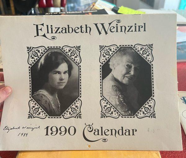 Elizabeth Weinzirl 1990 Calendar- Signed 1989