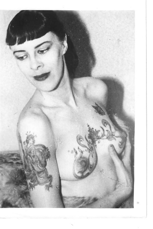 Vintage Tattooed Female Photograph Bernard Kobel Photograph | Original (6)