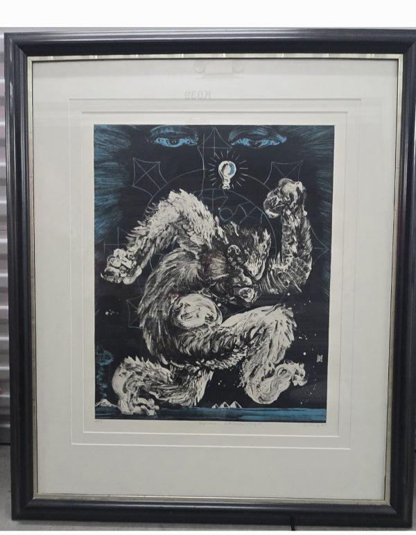 Stayin Alive 1995 A.P.5. Don Ed Hardy Lithograph