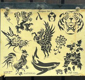 cliff raven tattoo flash