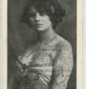 Herma Loriette Circus Sidesshow Tattoo Lady 1900`s Good Condition