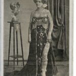 Djita Salomé Tattooed Lady- Antique Real Picture Postcard RPPC World famous German carnival circus sideshow act. Rare Antique Postcard early 1900`s Djita Salomé World famous German carnival sideshow act. Condition: Very Good