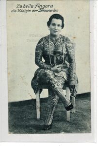 La Bella Angora “Most Artistic Tattooed Lady of the World- Antique Pitchcard