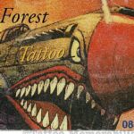 1980s Doc Forest Vintage Tattoo Business Card