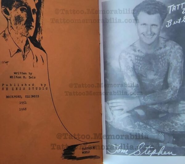 Milton Zeis Tattooing The World Over- Vintage Milton Zeis Tattoo Supply Book  2nd Edition 1960`s