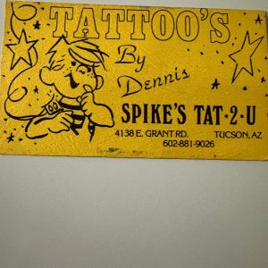 Tattoo Artist Dennis Dwywer Vintage Tattoo Artist Business Card
