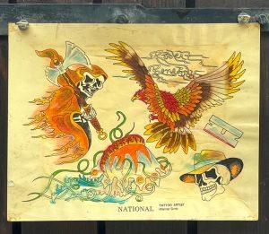 Vintage Tattoo Flash National Tattoo Supply-Tattoo Artist Robert Benedetti
