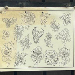 Vintage Tattoo Flash 911T Tattoo Designs-Spaulding & Rogers