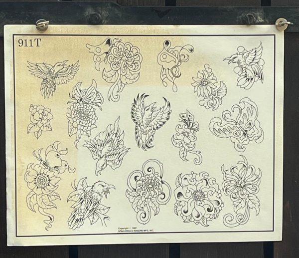 Vintage Tattoo Flash 911T Tattoo Designs-Spaulding & Rogers