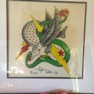 Lyle Tuttle 1973 Tattoo Flash ORIGINAL ARTWORK