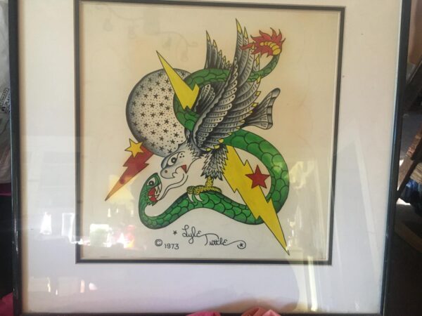 Lyle Tuttle 1973 Tattoo Flash ORIGINAL ARTWORK