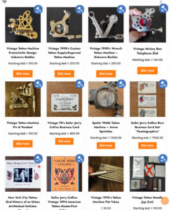 Tattoo Memorabilia For Sale Antique Vintage Tattooing 