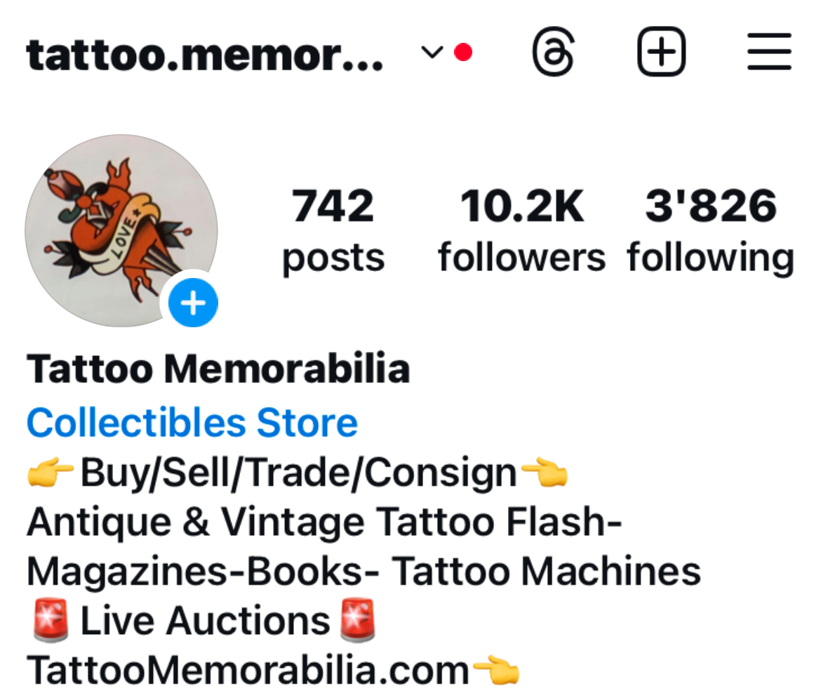 Tattoo Memorabilia For Sale Antique Vintage Tattooing Equipment & Tattoo Machines