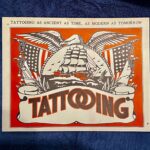 Original 1940`s Zeiss Tattoo Supply Poster