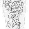 Vintage Tattoo Design Acetate Stencil